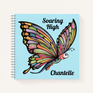 Cartoon Butterfly Personalized Notebook