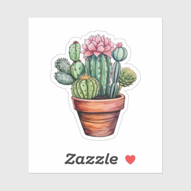 Cartoon cactus illustration (Sheet)