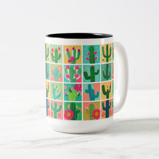 Cartoon Cactus Mugs
