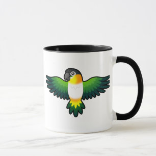 Cartoon Caique / Lovebird / Pionus / Parrot Mug