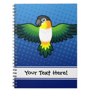 Cartoon Caique / Lovebird / Pionus / Parrot Notebook