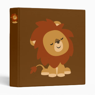 Cartoon calme mignon Lion Avery Classeur