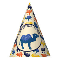 Cartoon Camel Blue Bactrian 2 Humps Personalized