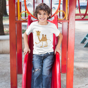 Cartoon Camel Smiling Desert Animal Character T-Shirt