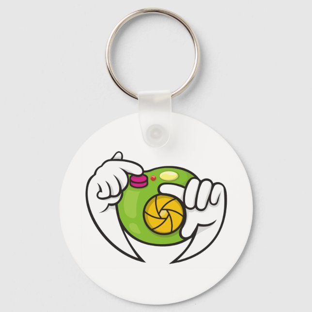 Cartoon Camera Keychain (Front)