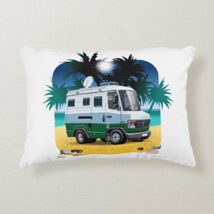 Cartoon Camper Accent Pillow
