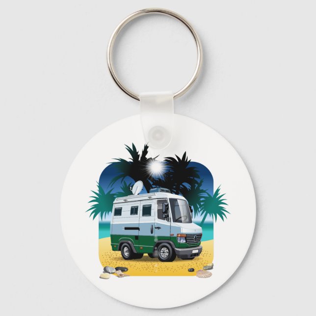 Cartoon Camper Keychain (Front)