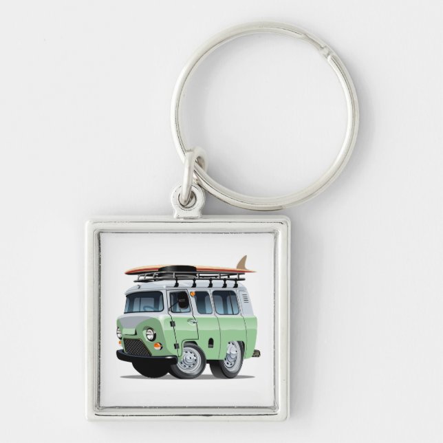 Cartoon Camper Keychain (Front)