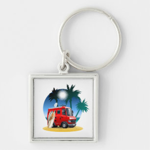 Cartoon Camper Keychain