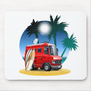 Cartoon Camper Mouse Pad