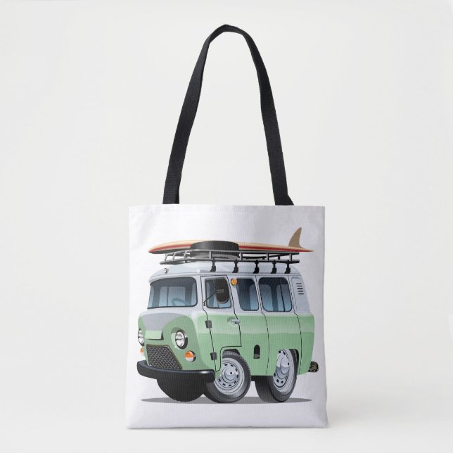 Cartoon Camper Tote Bag (Front)