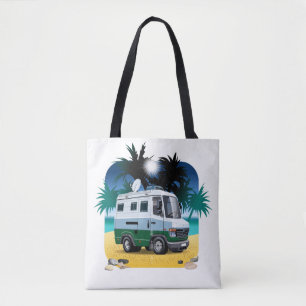 Cartoon Camper Tote Bag