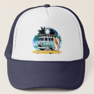 Cartoon Camper Trucker Hat