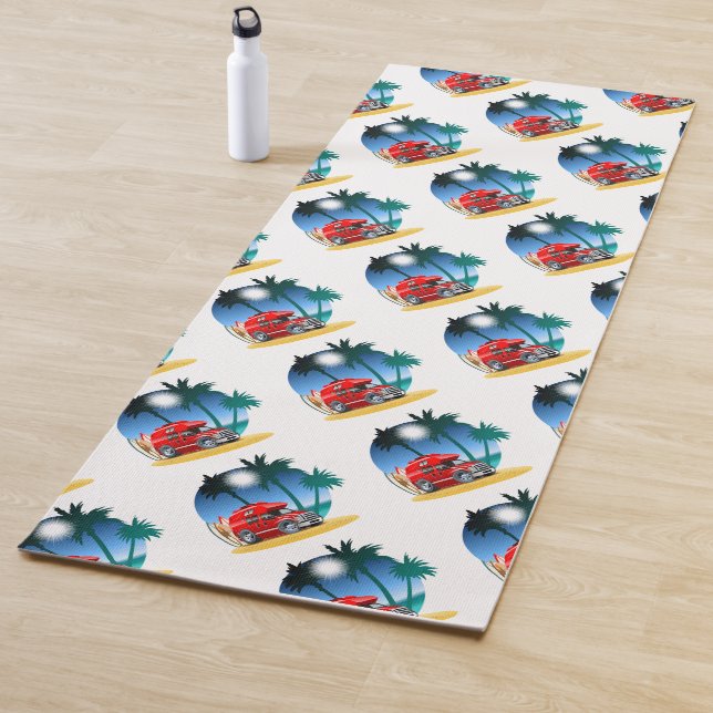 Cartoon Camper Yoga Mat (In Situ)