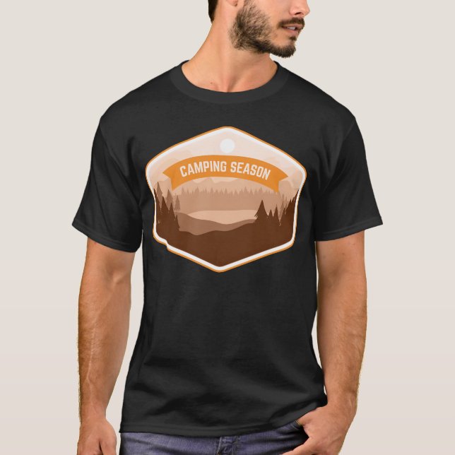 CARTOON CAMPING SEASON funny T-Shirt (Front)