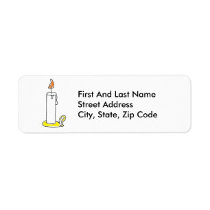 Cartoon Candle Holiday Candlestick Design