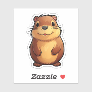 Cartoon capybara illustration