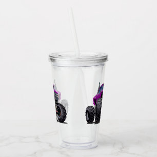 Cartoon car acrylic tumbler