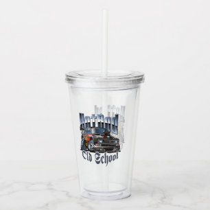 Cartoon car acrylic tumbler