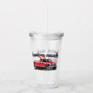 Cartoon car acrylic tumbler