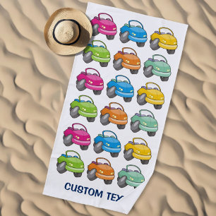 Cartoon Car Beach Towel