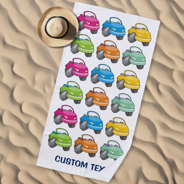 Cartoon Car Beach Towel (Creator Uploaded)
