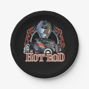 Cartoon car paper plate