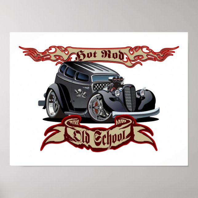 Cartoon car poster (Front)