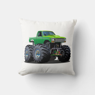 Cartoon car throw pillow