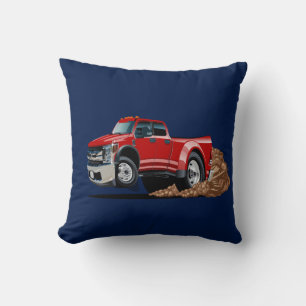 Cartoon car throw pillow