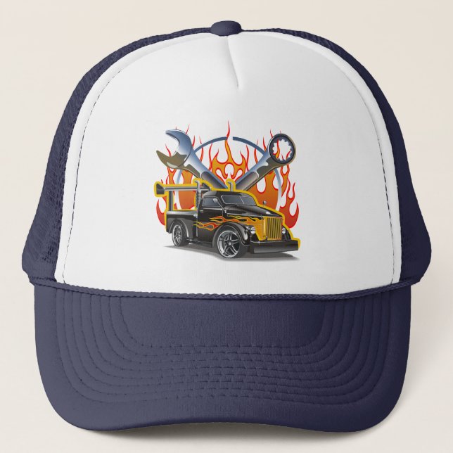 Cartoon car trucker hat (Front)