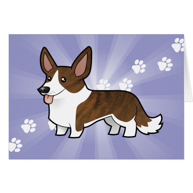 Cartoon Cardigan Welsh Corgi (Front Horizontal)