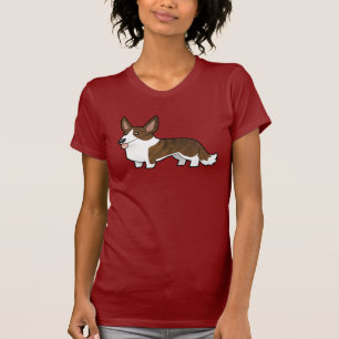 Cartoon Cardigan Welsh Corgi T-Shirt