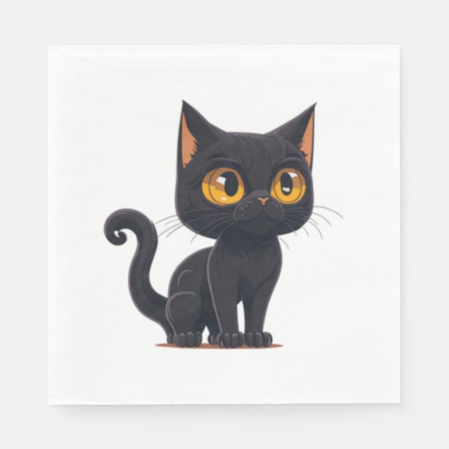 Cartoon cat  2 napkin (Front)
