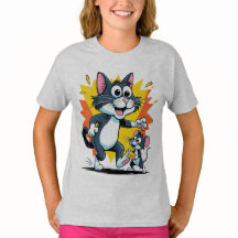 Cartoon Cat and Mouse Chase