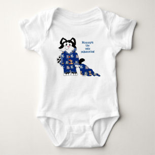 Cartoon Cat Funny Cute Baby Bodysuit