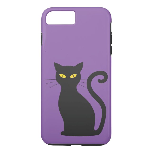 Cartoon Cat With Yellow Eyes Case-Mate iPhone Case (Back)