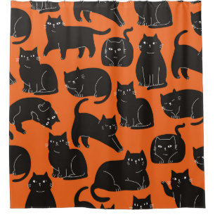Cartoon Cats Hand Drawn Pattern