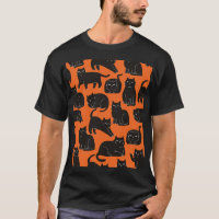 Cartoon Cats Hand Drawn Pattern