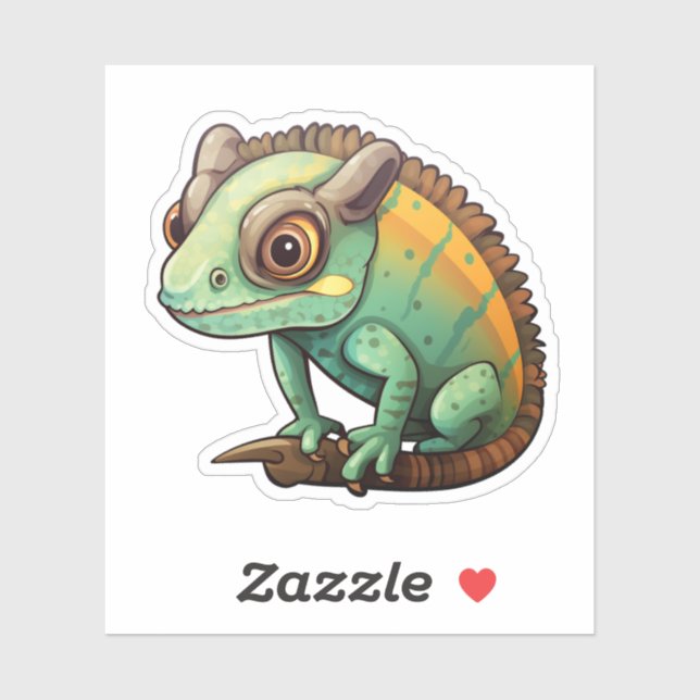 Cartoon chameleon illustration (Sheet)
