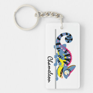 cartoon chameleon keychain