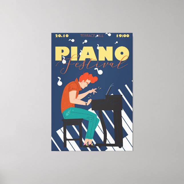 Cartoon character canvas print (Front)