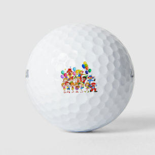 Cartoon character golf balls