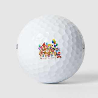 Cartoon character golf balls