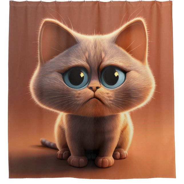 cartoon character illustration of a cute cat (Front)