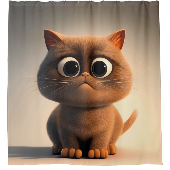 cartoon character illustration of a cute cat (Front)
