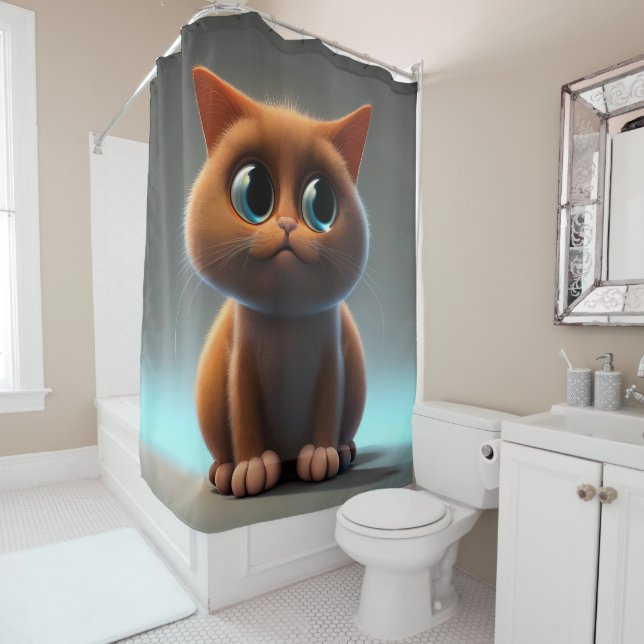 cartoon character illustration of a cute cat (In Situ)