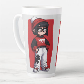 Cartoon characters latte mug