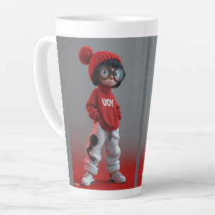 Cartoon characters latte mug