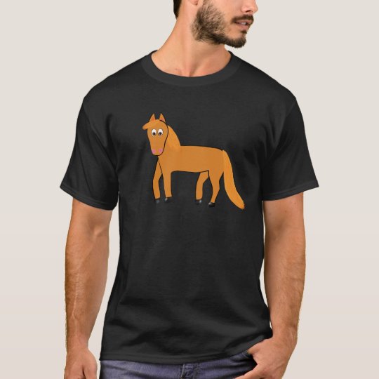 Cartoon Chestnut Horse T-Shirt